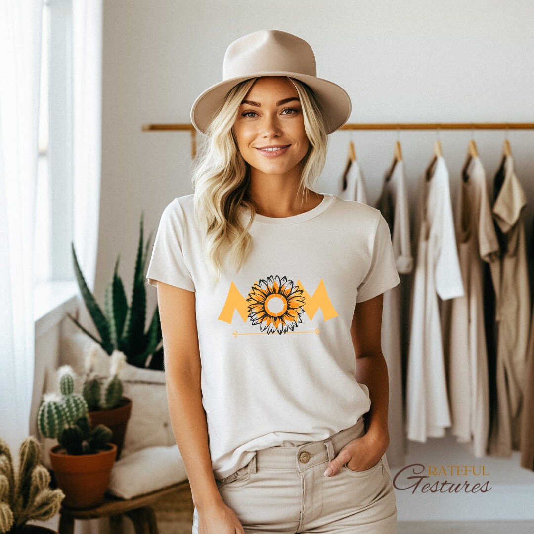 Flower Mom Shirt for Mothers Day Unique Floral Design