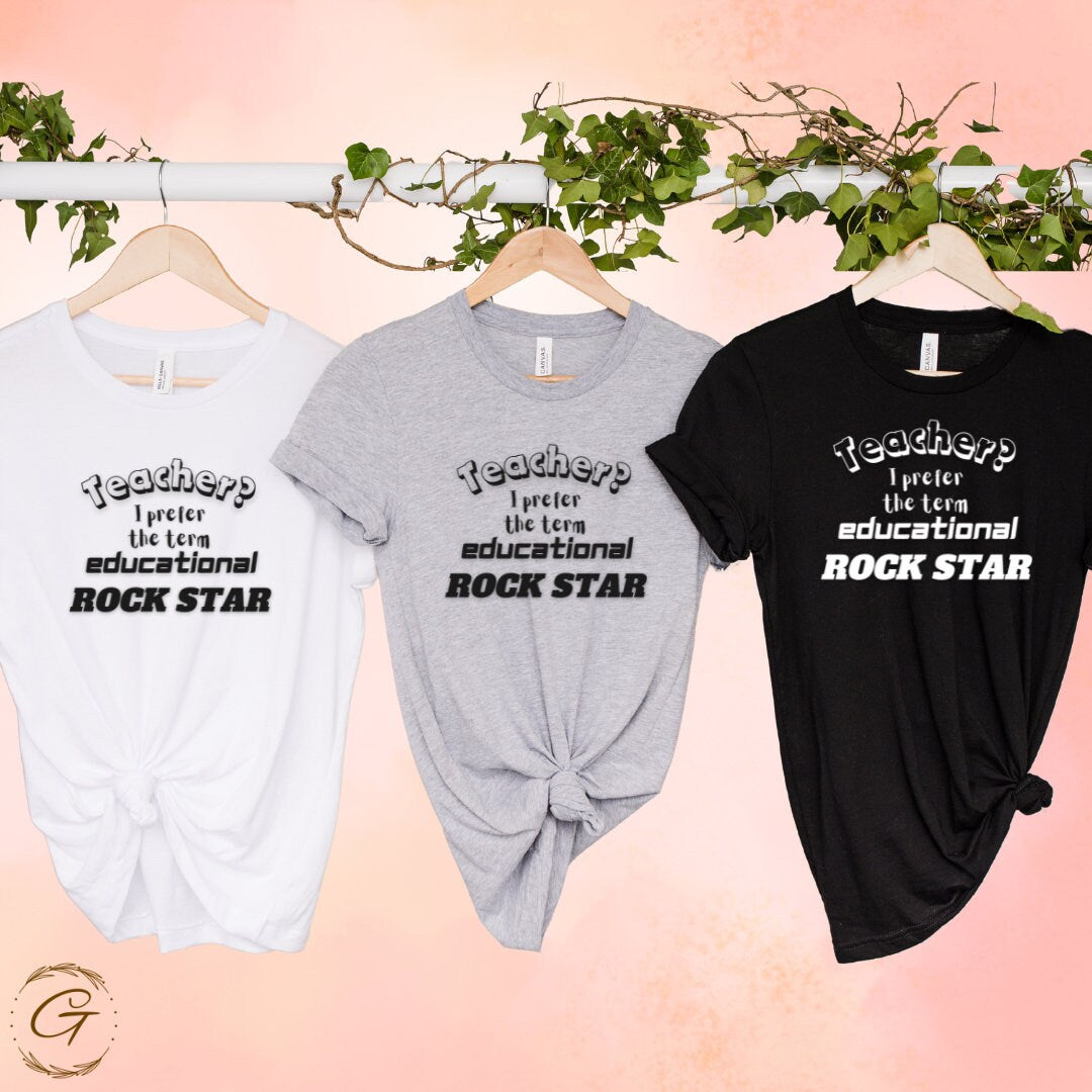 Educational Rockstar Teachers Tshirt