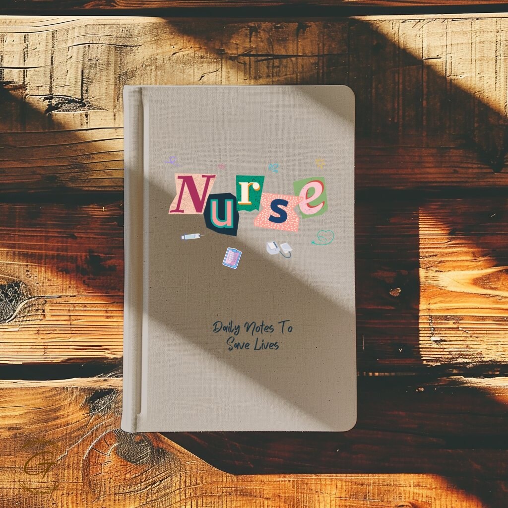 Nurse Themed Journal Notebook, Daily Notes to Save Lives