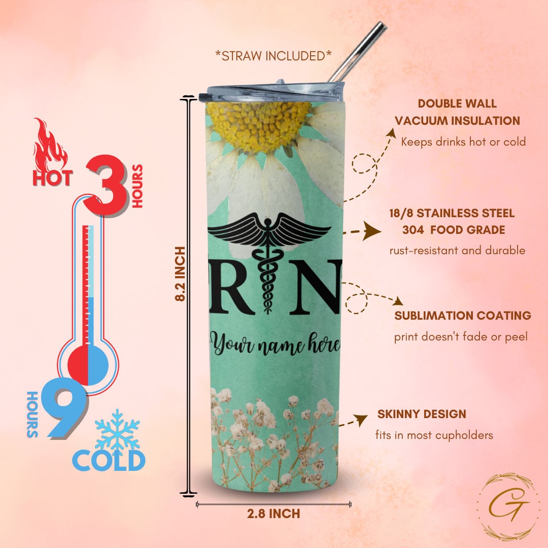 Healthcare Heroes Thank You Custom RN Tumbler