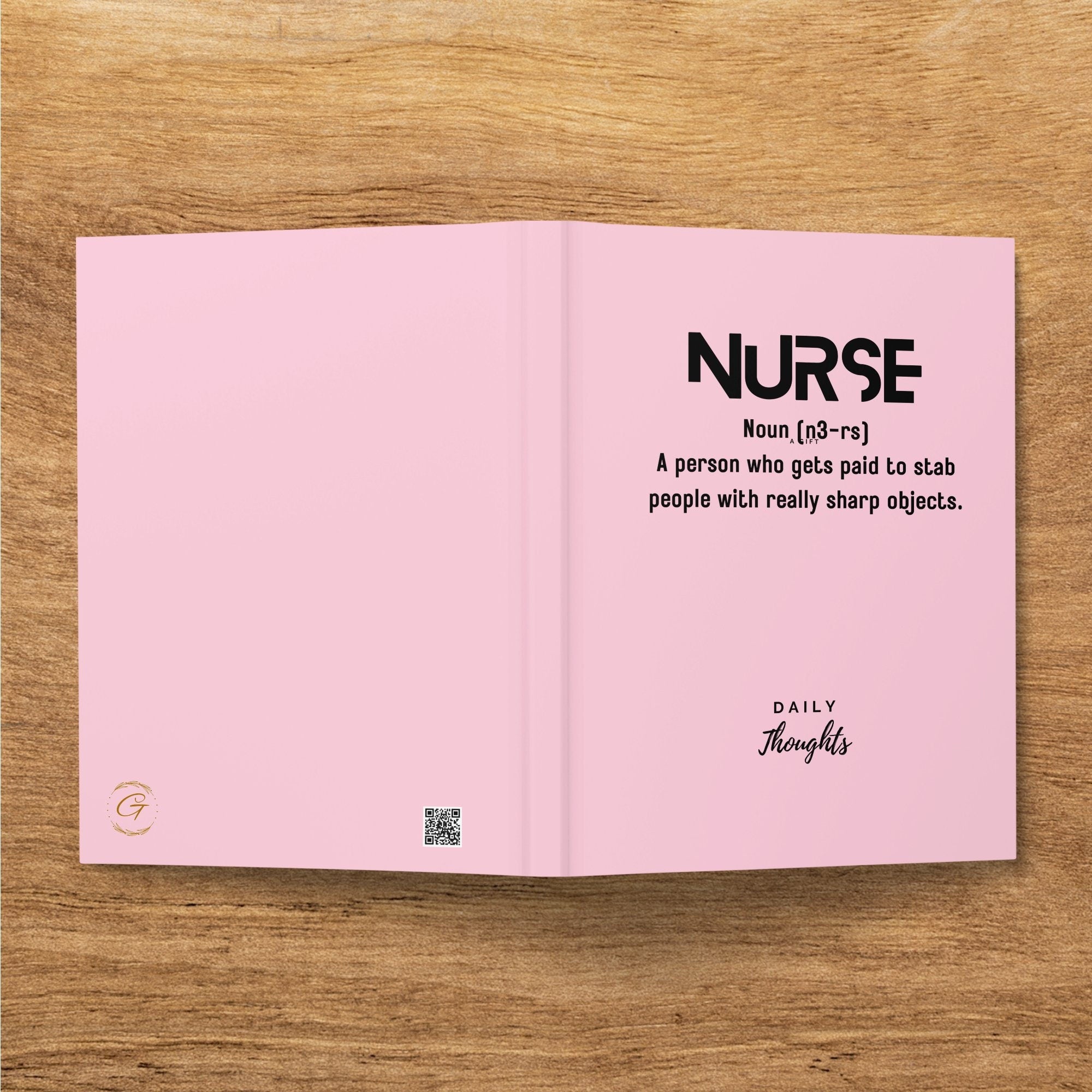 Nurse Funny Definition Journal Notebook