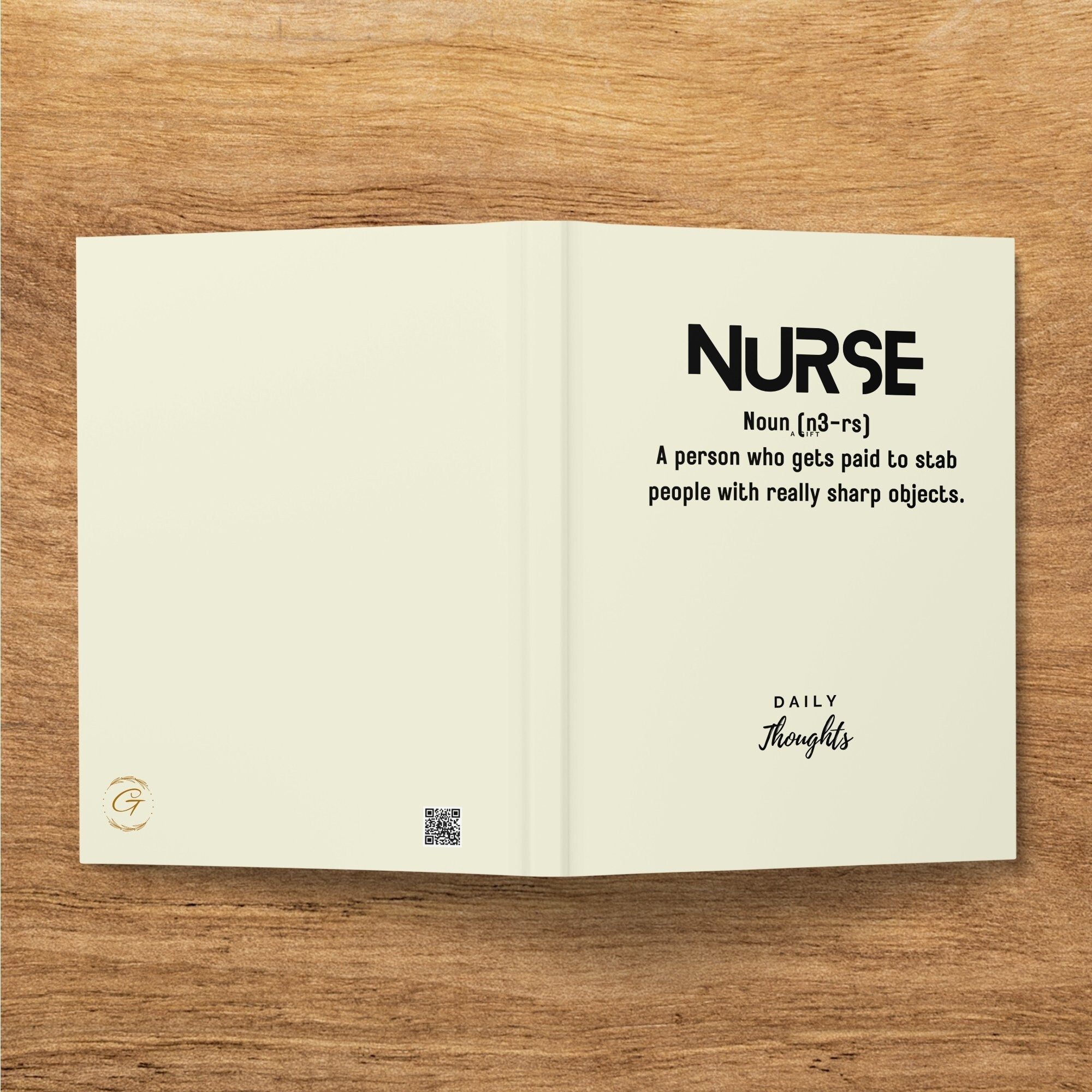 Nurse Funny Definition Journal Notebook