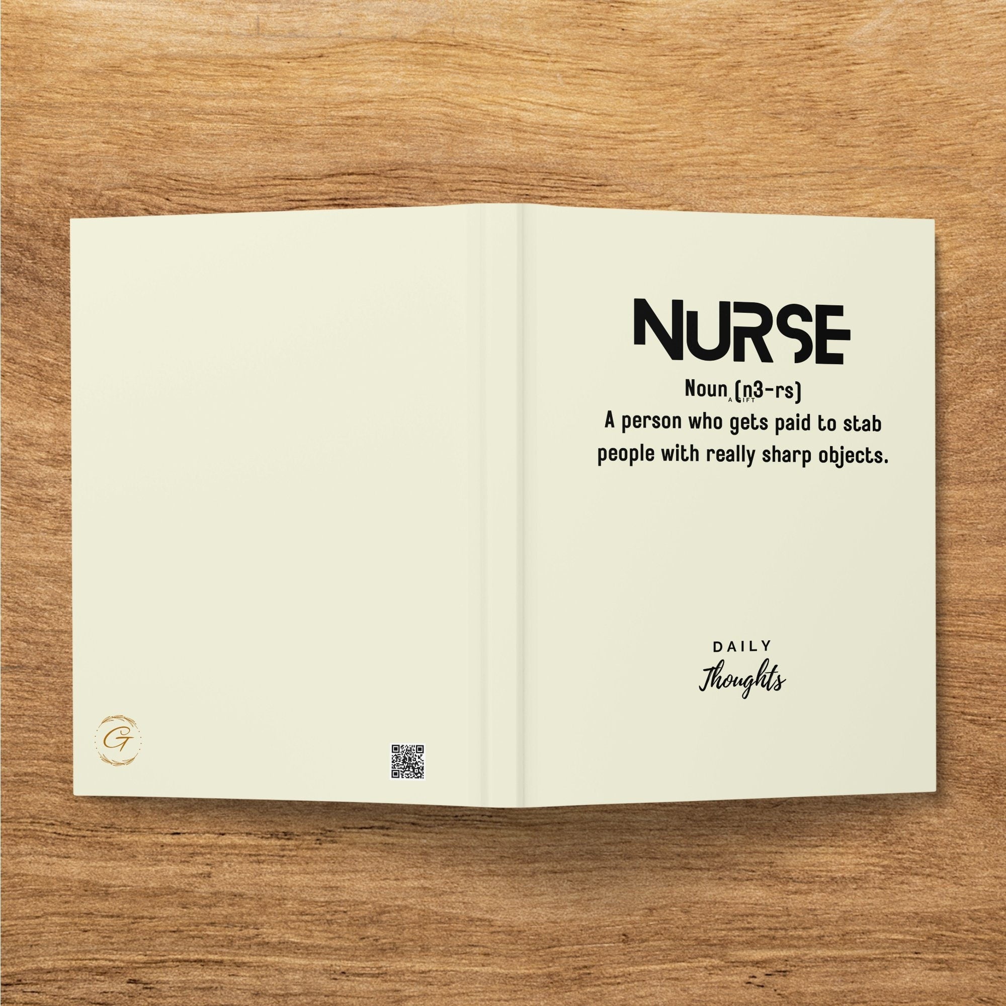 Nurse Funny Definition Journal Notebook