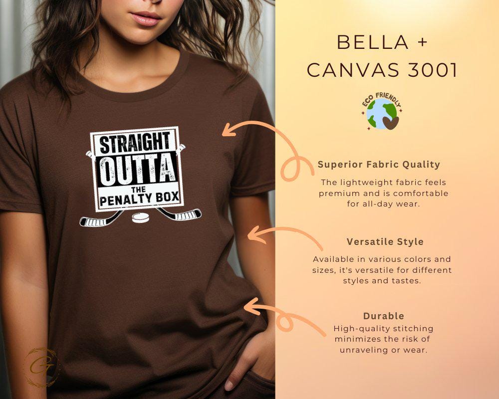 Straight Outta The Penalty Box Hockey Tee