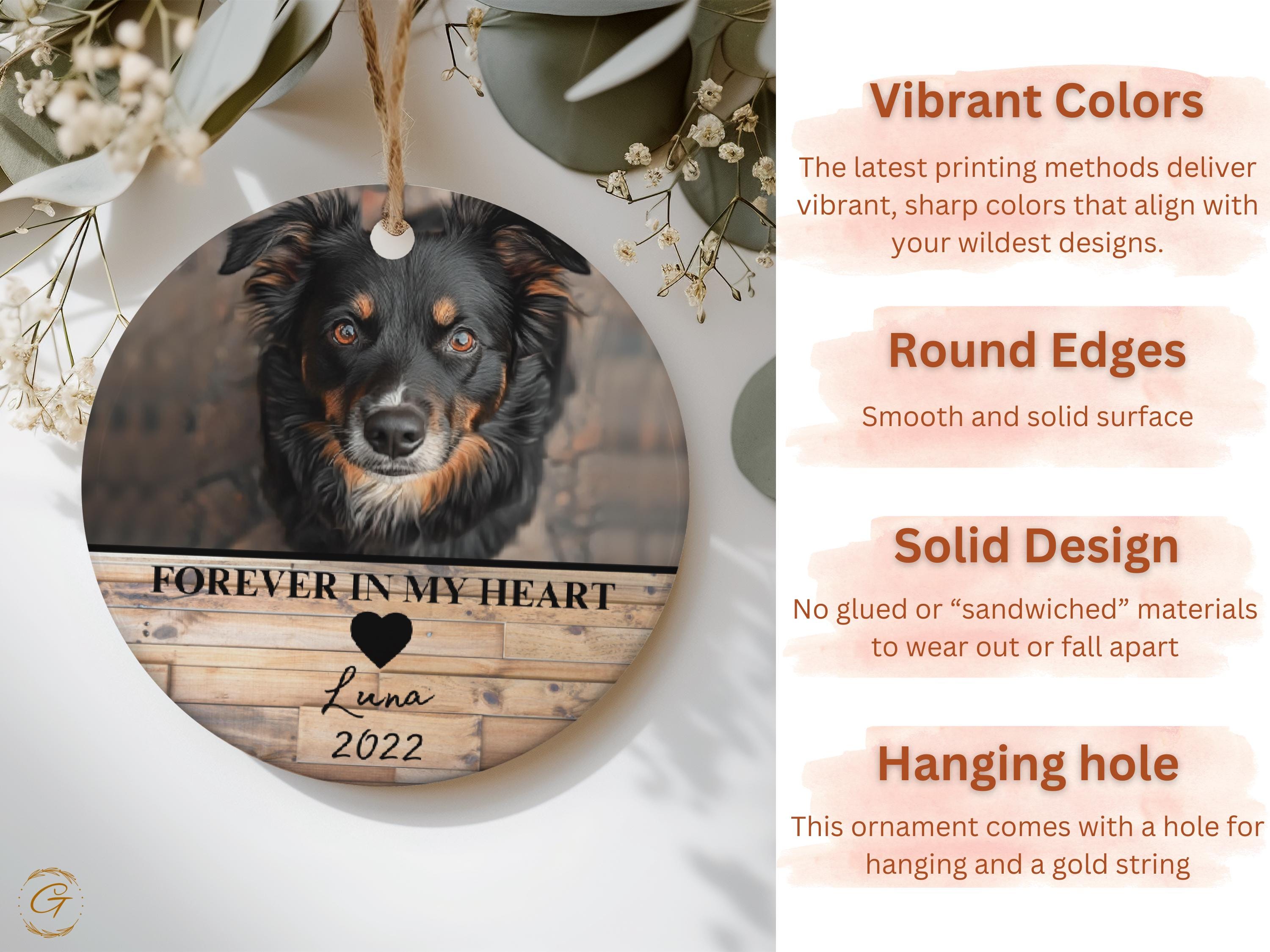 Personalized Pet Christmas Ornament, Custom Pet Keepsake, Dog Holiday Decor, Unique Gift for Pet Lovers, Memorable Christmas Gift for Family