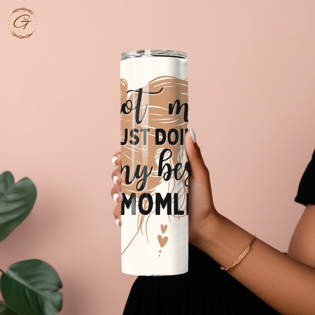 Mom Tumbler 20oz, MOMLIFE Travel Tumbler