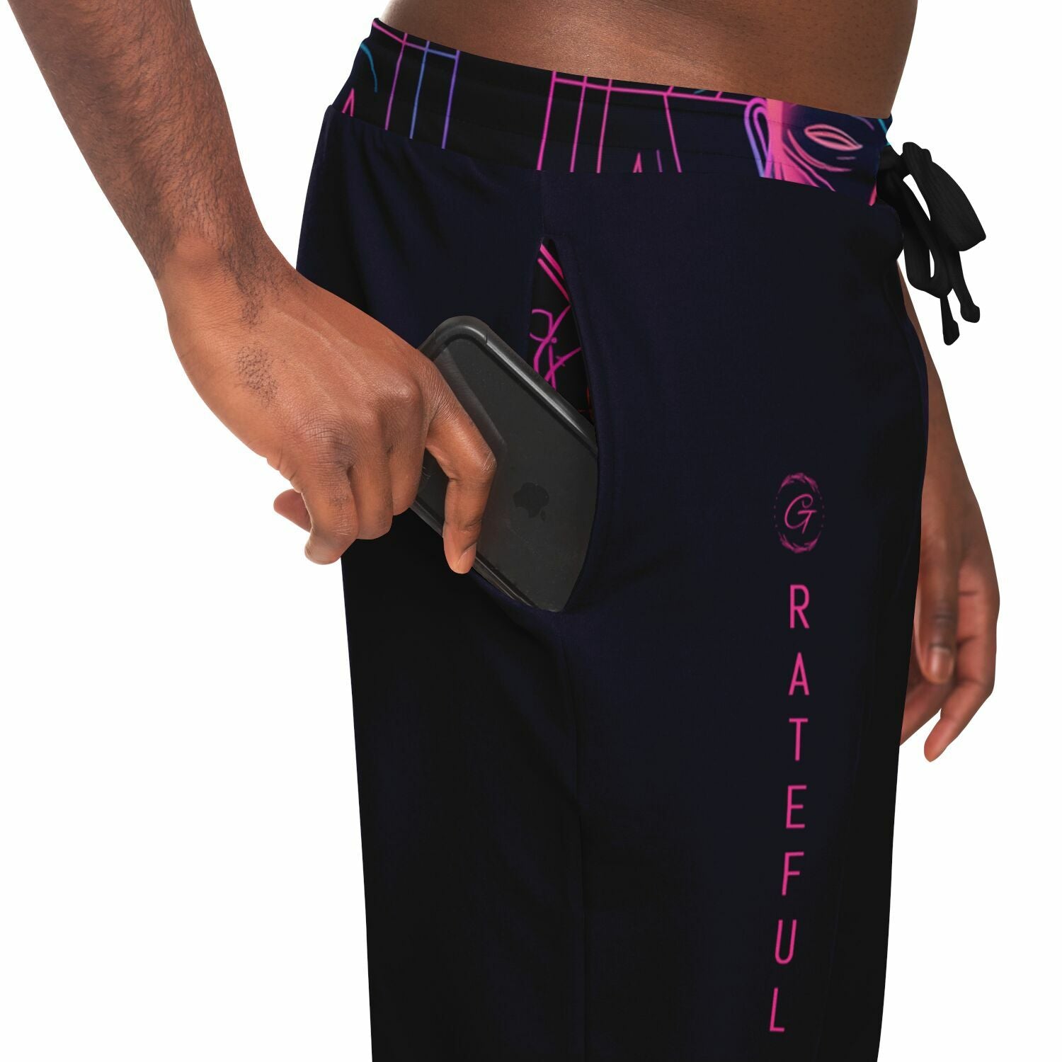 Neon Spiritual Enlightenment Joggers – Psychedelic Buddha Sweatpants