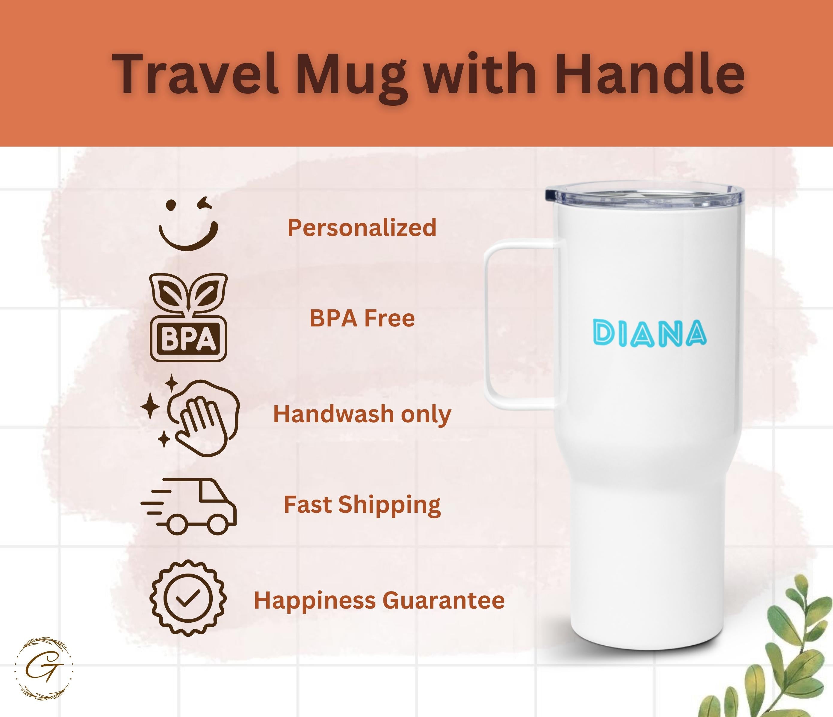 90’s Mom Travel Mug with Handle