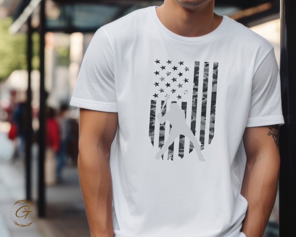 American Flag Silhouette Pattern Graphic T-shirt product type