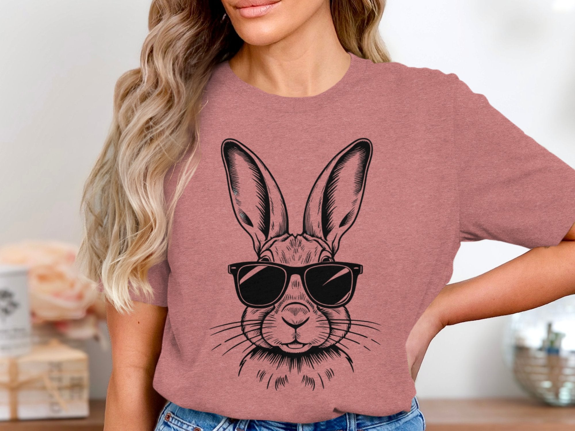 Cool Bunny Wearing Sunglasses Graphic Tee product