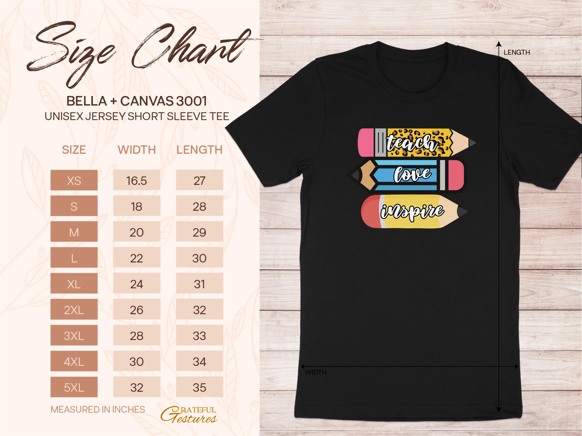 Teach Love Inspire Graphic Short Sleeve Tee product