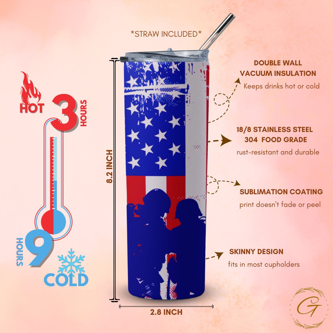 Memorial Day 20oz Skinny Tumbler