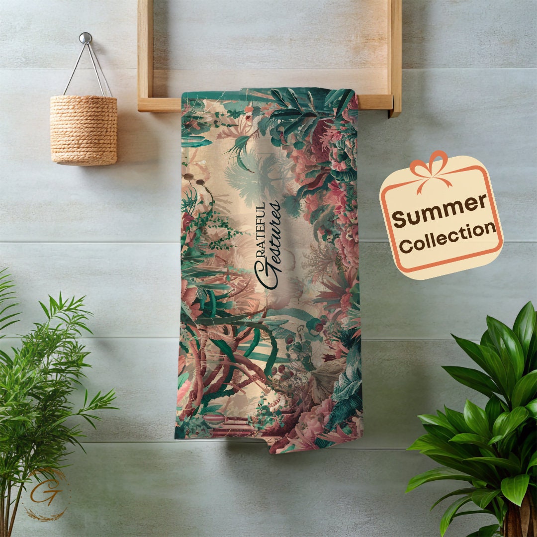 Rain Forest Colorful Beach Towel