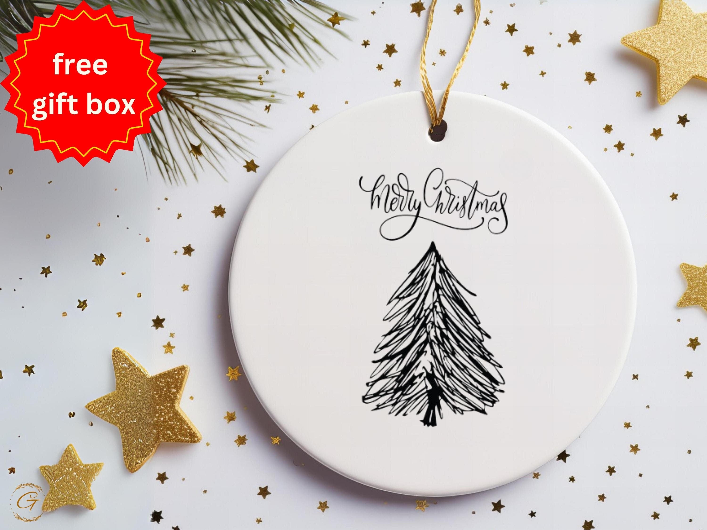 Merry Christmas Tree Ornament, Holiday Decoration, Festive Tree Decors, Christmas Decoration, Winter Home Accent, Tree Accessories Keepsakes