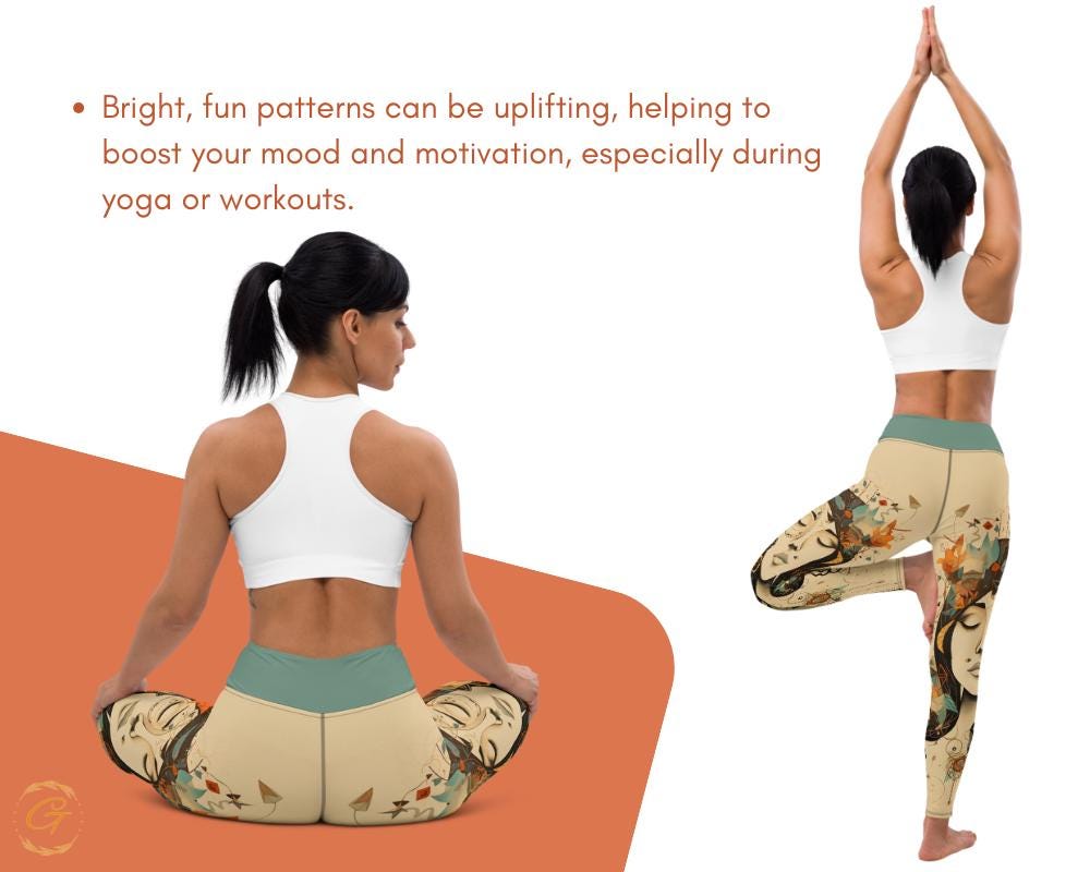 Quantum Floral AOP Yoga Leggings and Shorts Stylish Activewear for Women High-Stretch Comfortable Perfect for Yoga Fitness and Everyday Wear