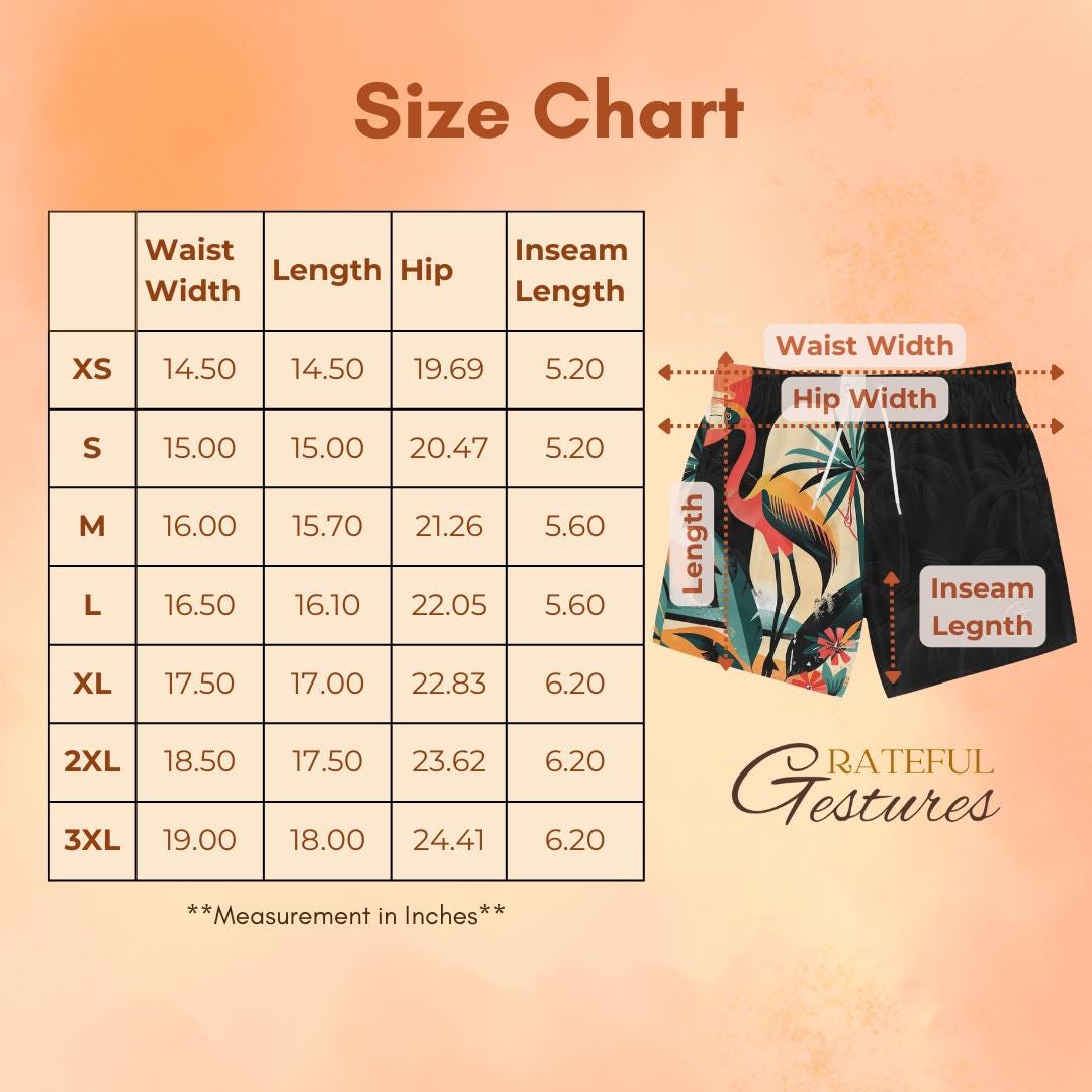 Tropical Flamingo All Over Print Design Men's Swim Shorts