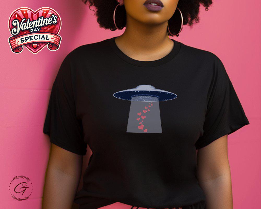 UFO Alien Abduction T-Shirt, Unique Space Graphic Tee