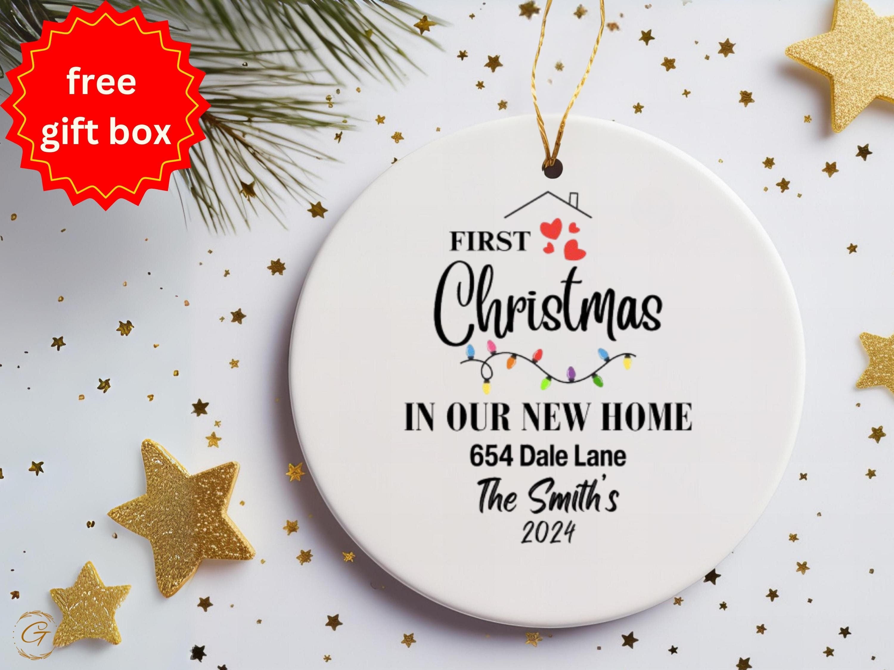 Personalized First Christmas in Our New Home Ornament
