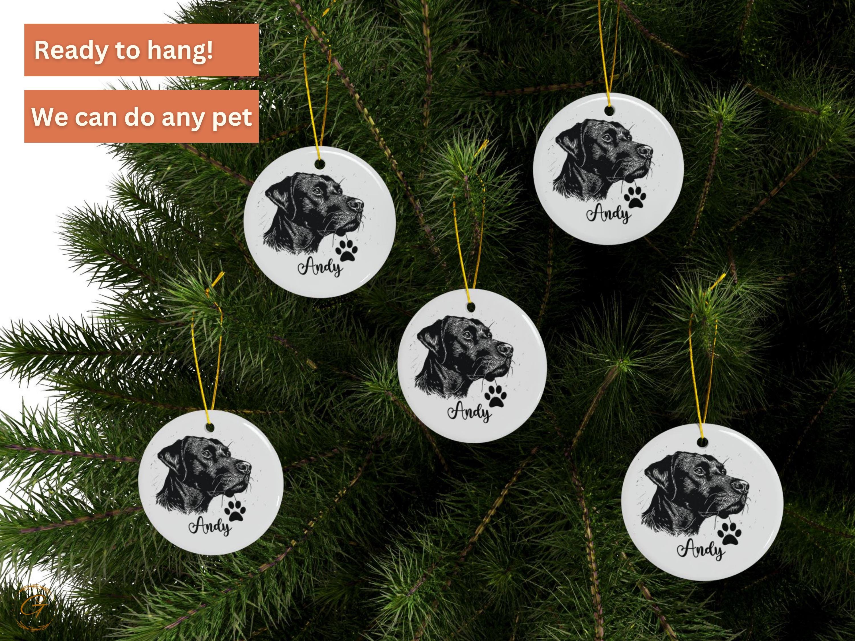 Custom Dog Lover Ornament, Personalized Pet Ornament