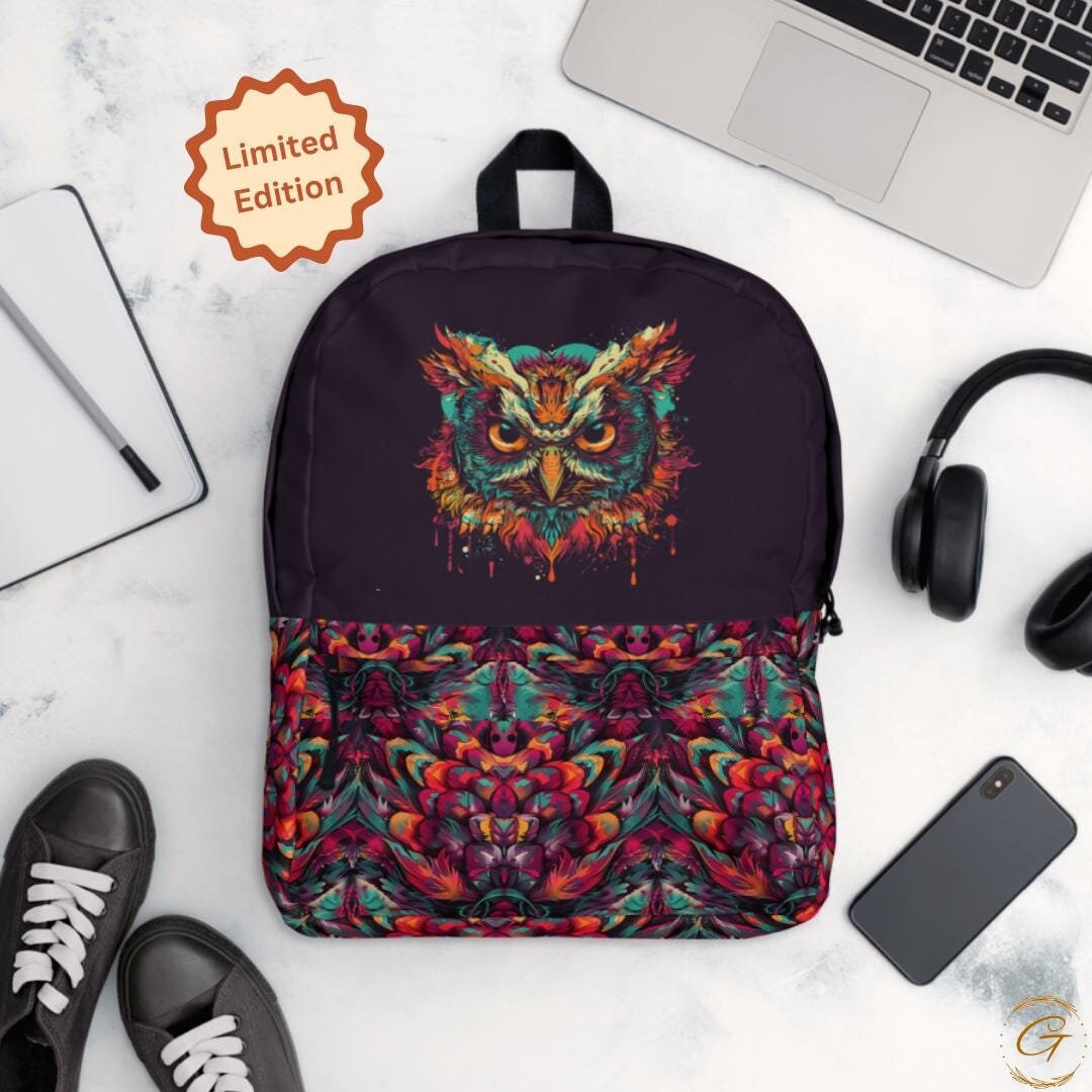 Owl Print Cute Backpack