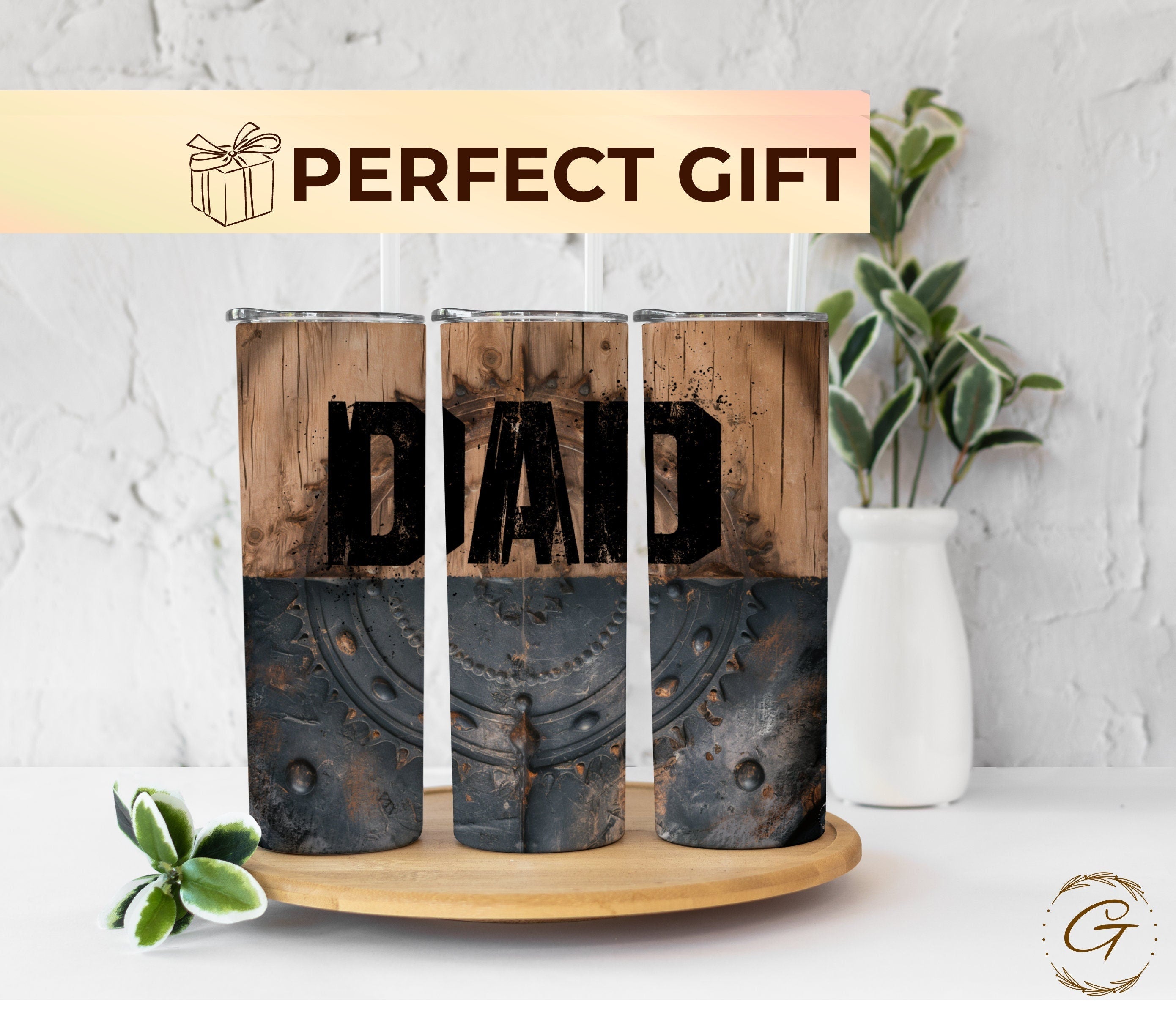DAD Skinny Tumbler 20oz Perfect Father's Day Present