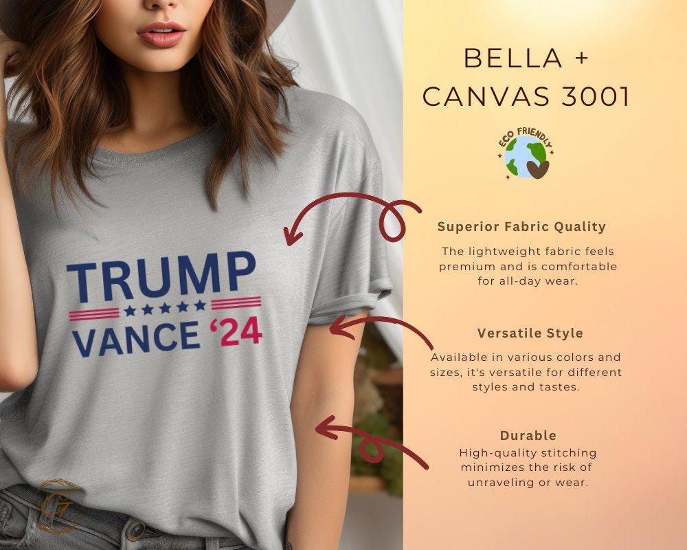Trump Vance 2024 T-Shirt, Patriotic Election Tee