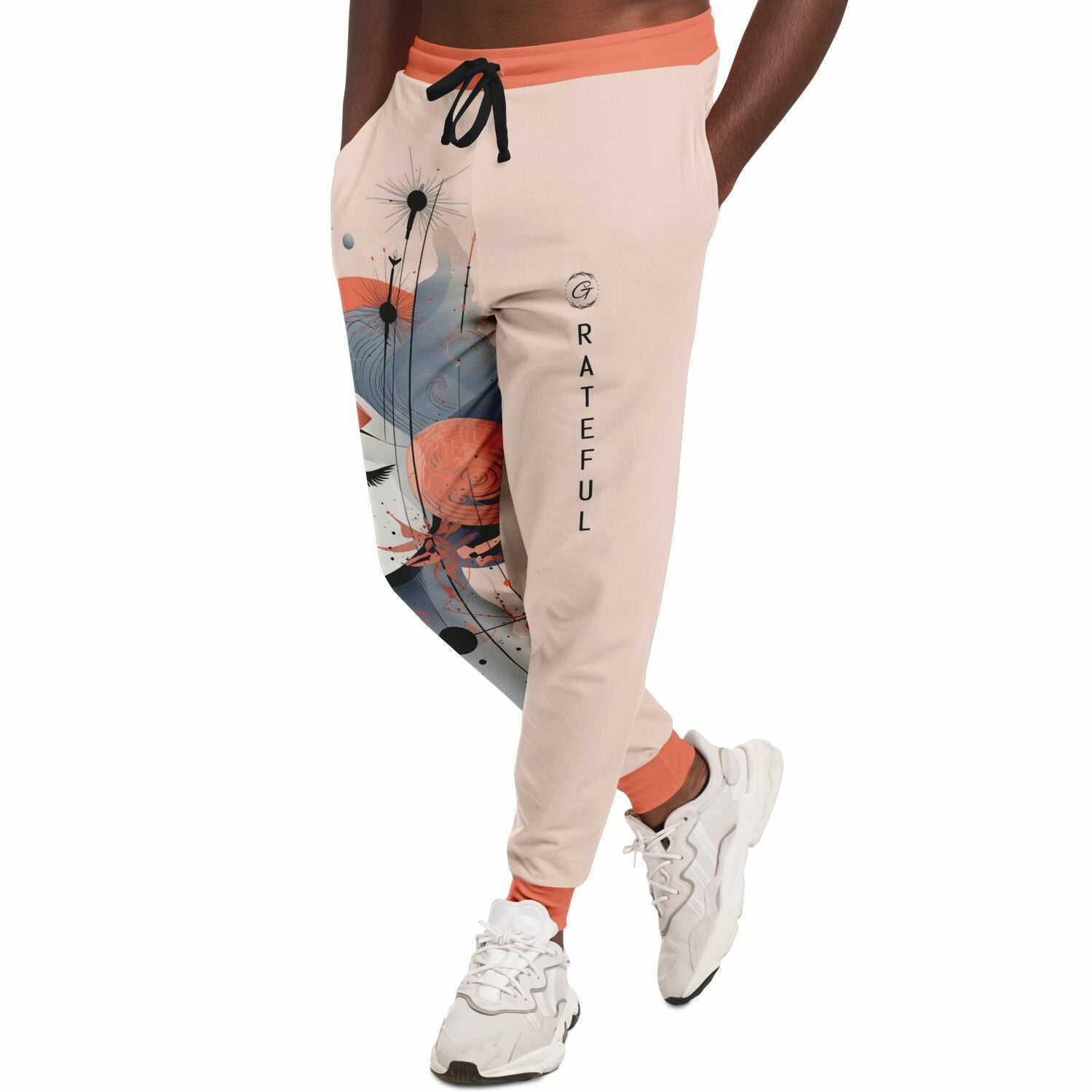 Surreal Cosmic Goddess Joggers – Abstract Feminine Art Sweatpants
