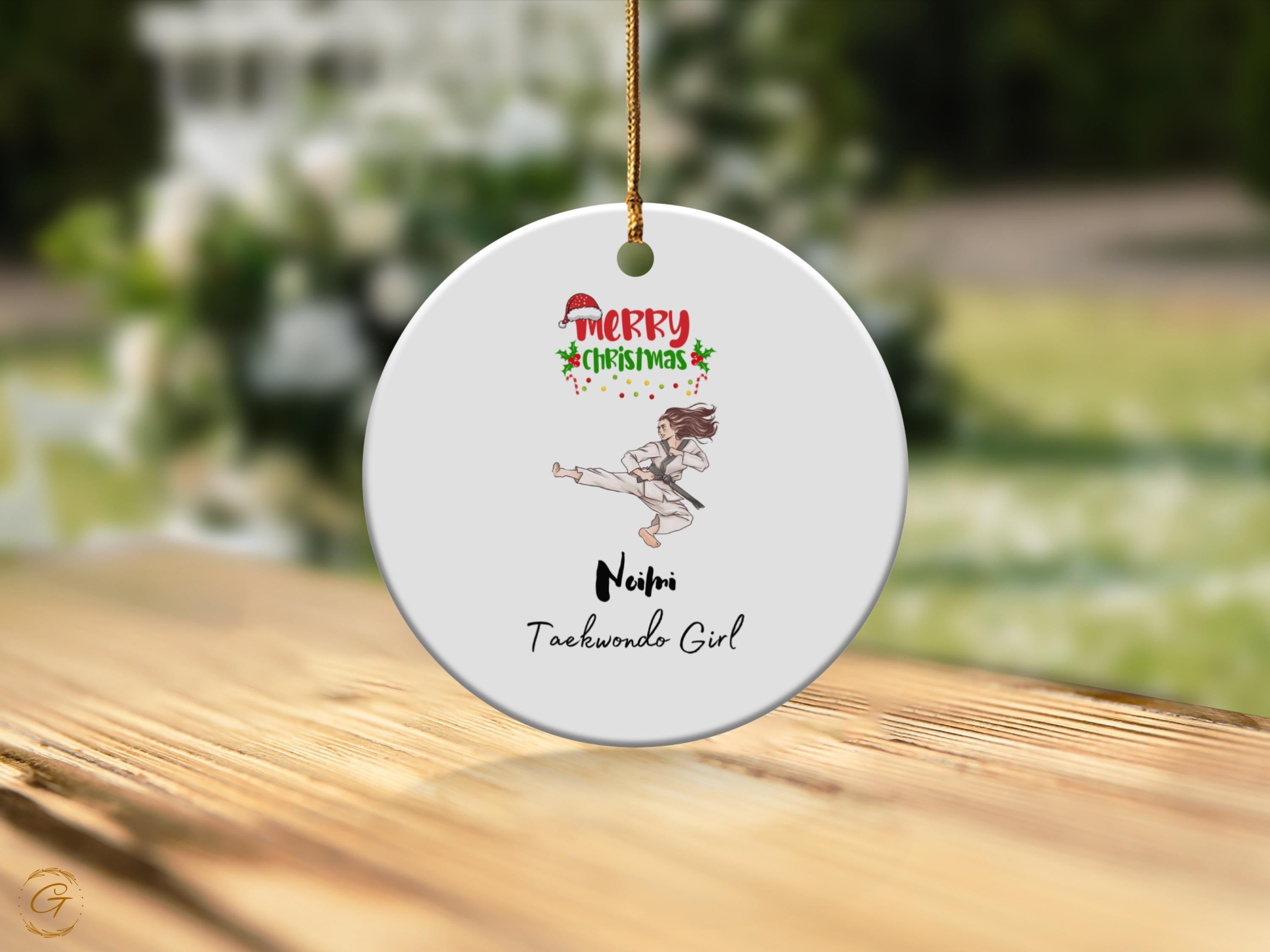Personalized Taekwondo Ornament