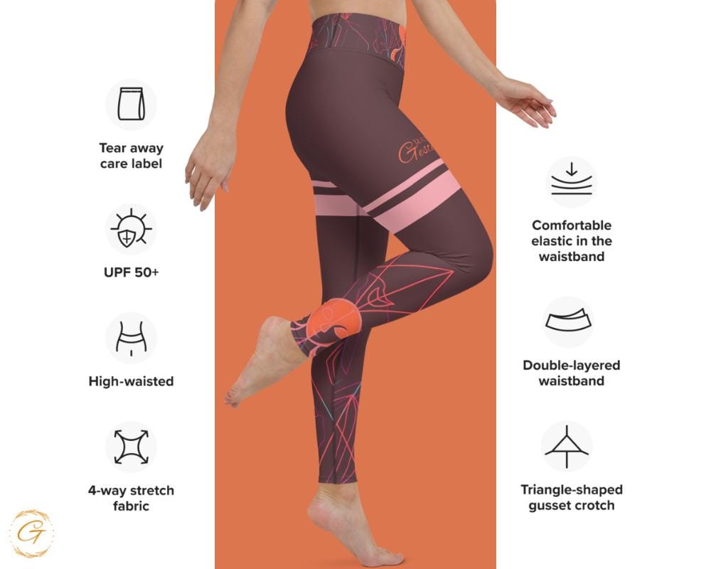 Dryad AOP Design Yoga Shorts and Leggings,  Nature-Inspired Activewear High-Waisted Stretchy Fitness Wear, Comfortable and Stylish for Women