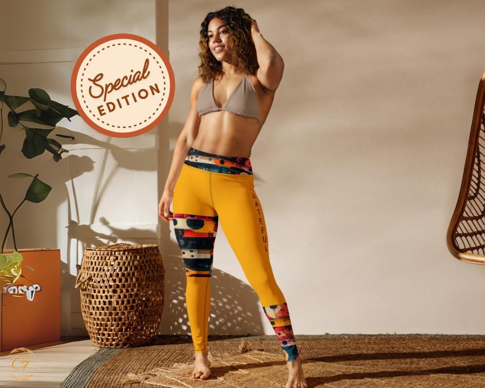 Bold and Artistic AOP Yoga Leggings and Shorts - High-Waisted, Comfortable & Stylish Activewear for Yogas, Workouts, or Casual Everyday Wear