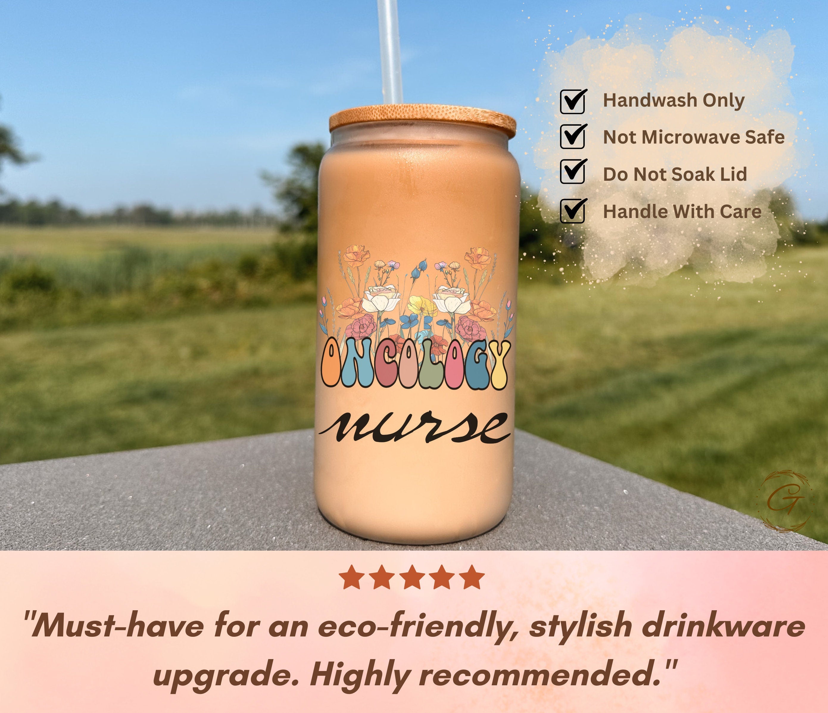 Personalized Oncology Nurse Frosted Libbey Cup 16-oz | Unique Nurse Gift | Appreciation Drinkware for Healthcare Heroes | Custom Medical Cup