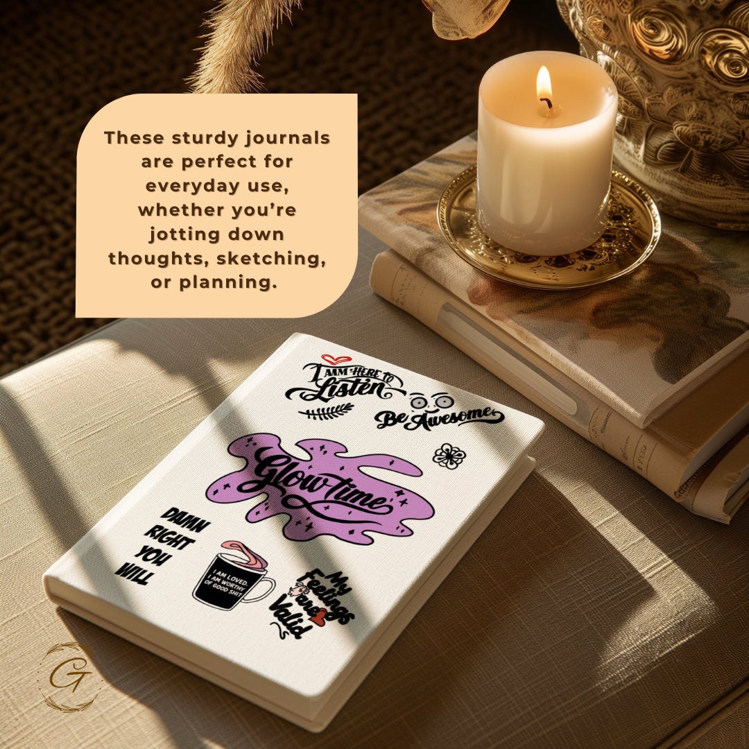 Inspirational Journal Notebook, Glowtime Diary