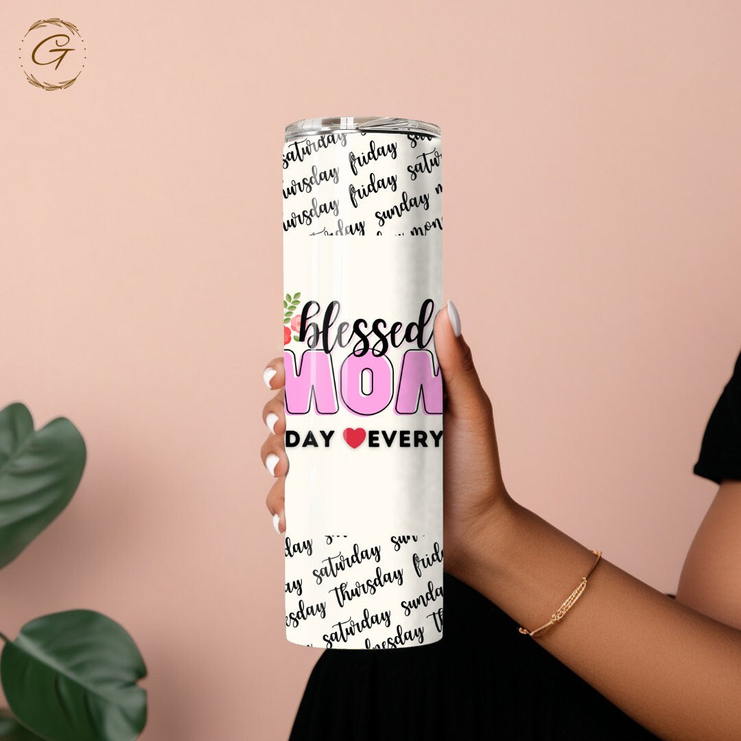 Seven Days of Love: Best Mom Tumbler - Mother's Day Gifts