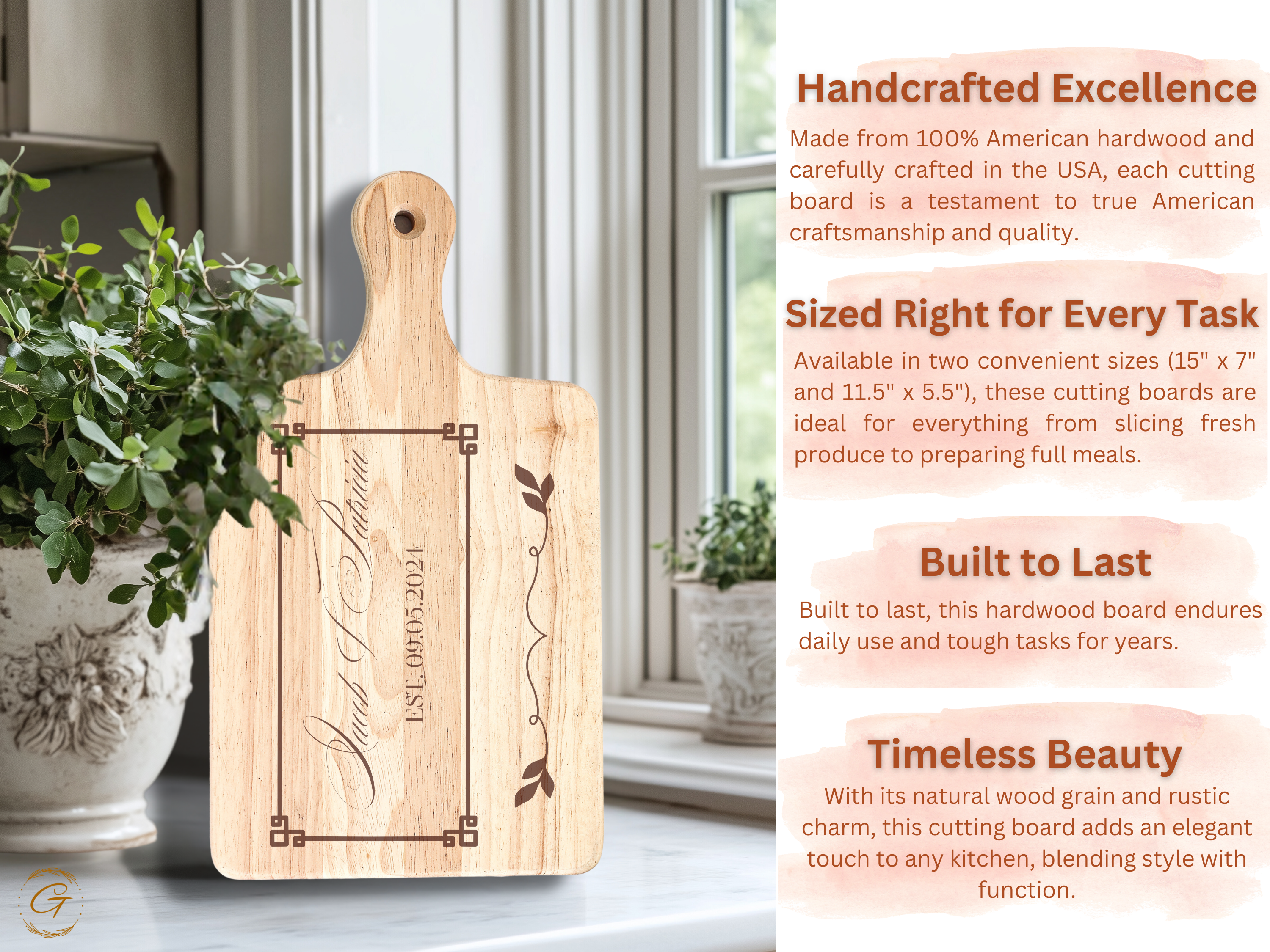 Custom Wedding Cutting Board