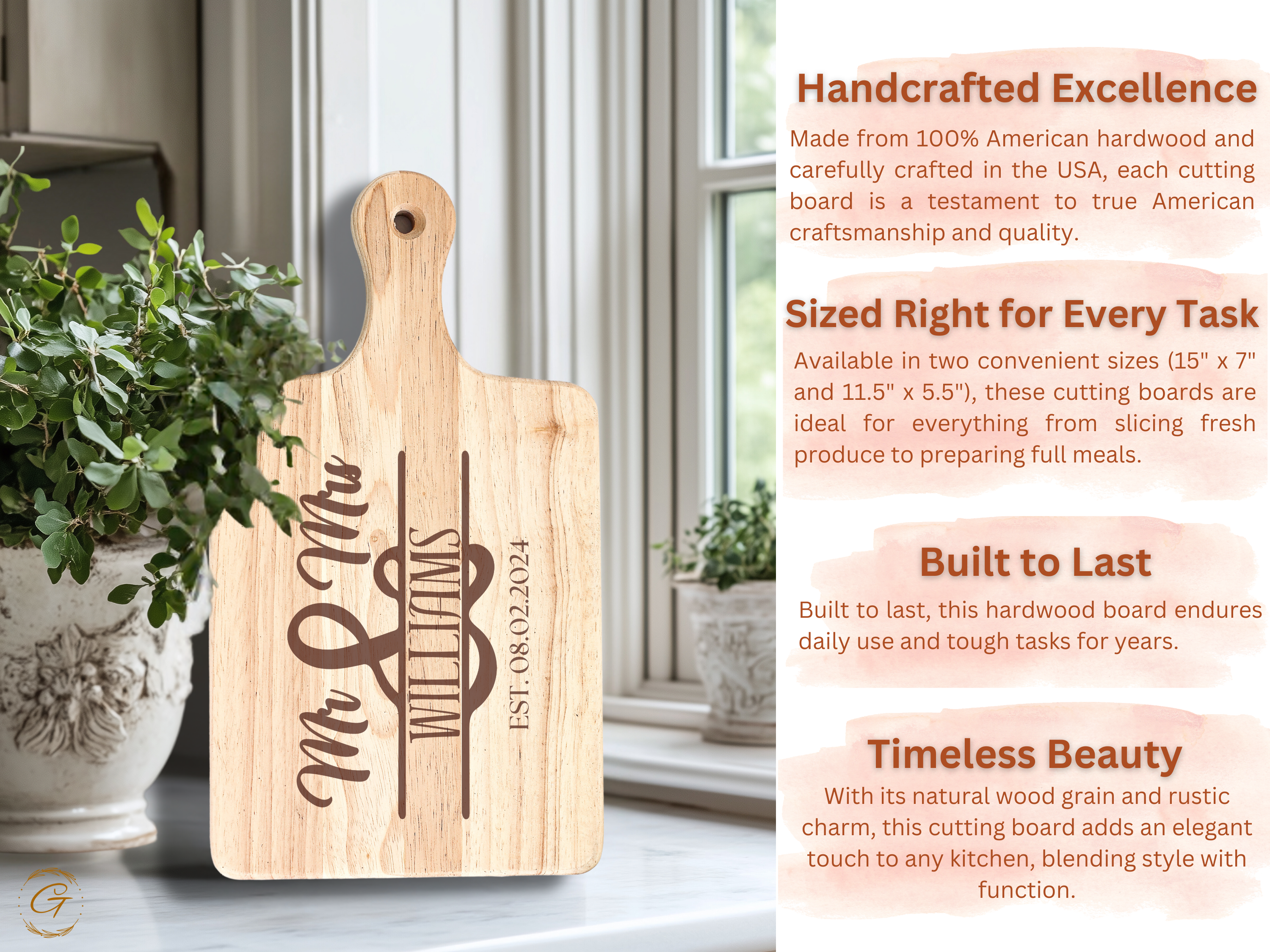 Personalized Wedding Cutting Board