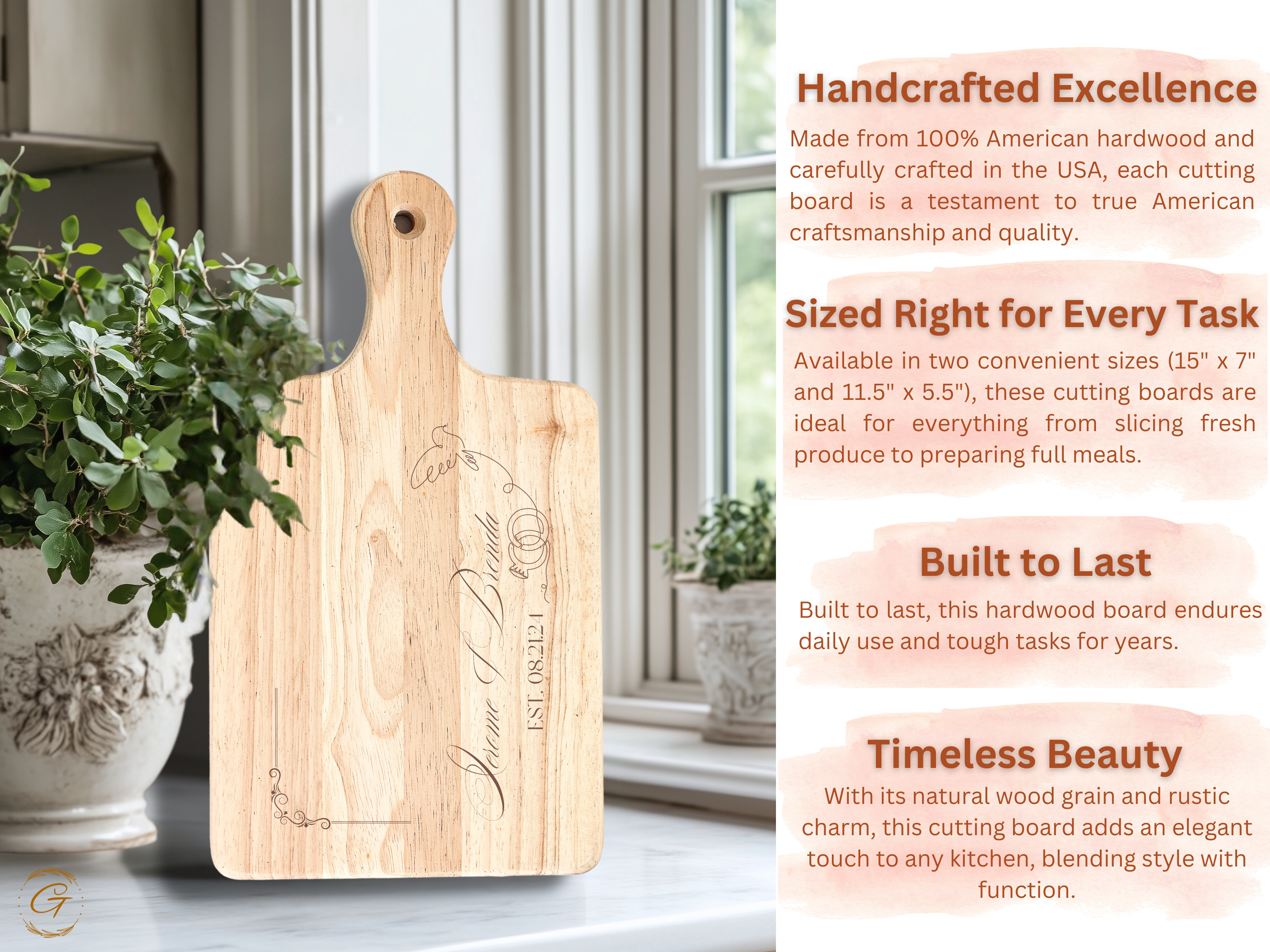 Custom Wedding Cutting Board