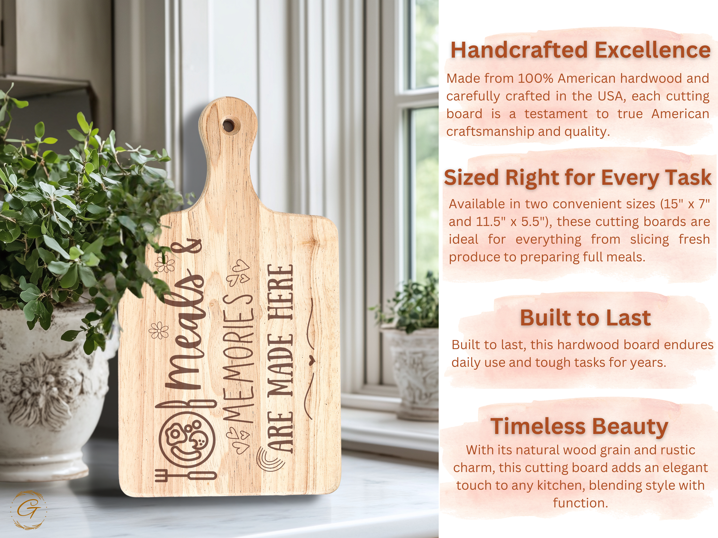Meals & Memories Hardwood Cutting Board