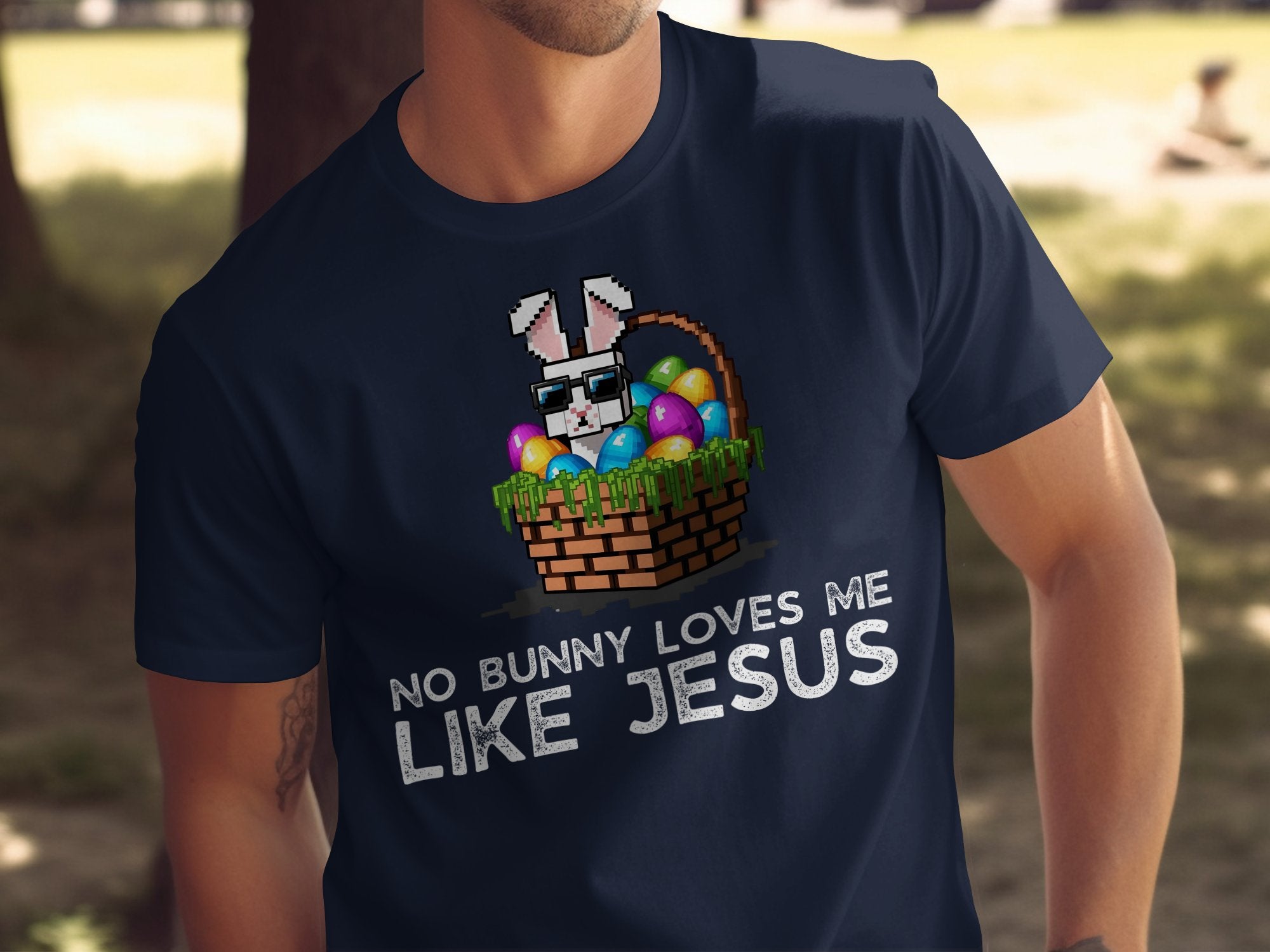 No Bunny Loves Me Like Jesus Easter Themed Shirt product