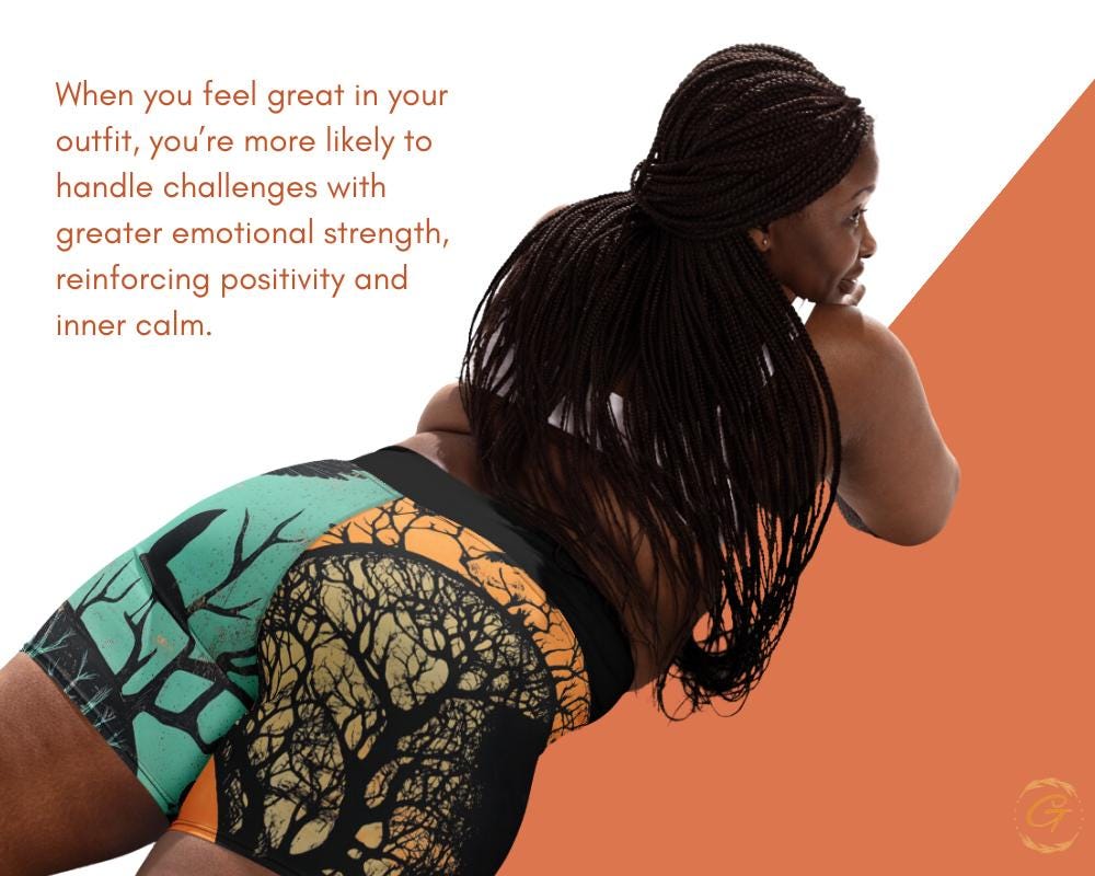 Crow Tree Design Yoga Shorts  High-Waisted Stretchy Activewear