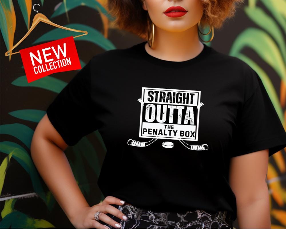 Straight Outta The Penalty Box Hockey Tee