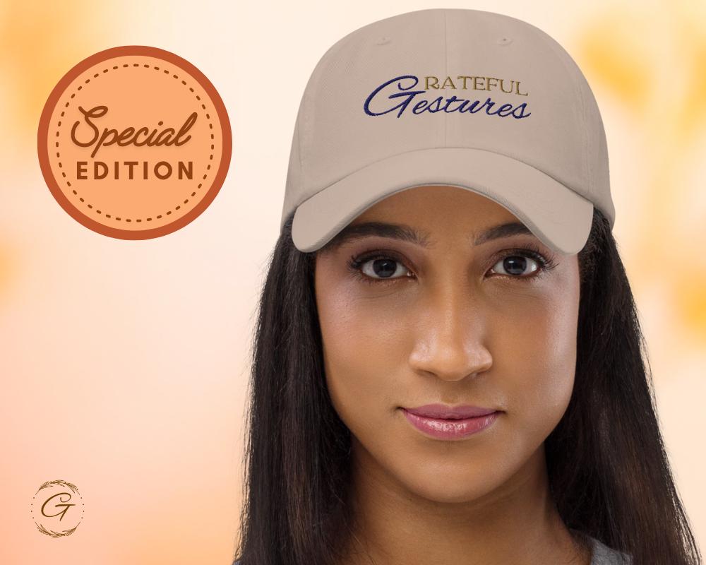 Grateful Gestures Dad Hat,  Comfortable Cotton Cap