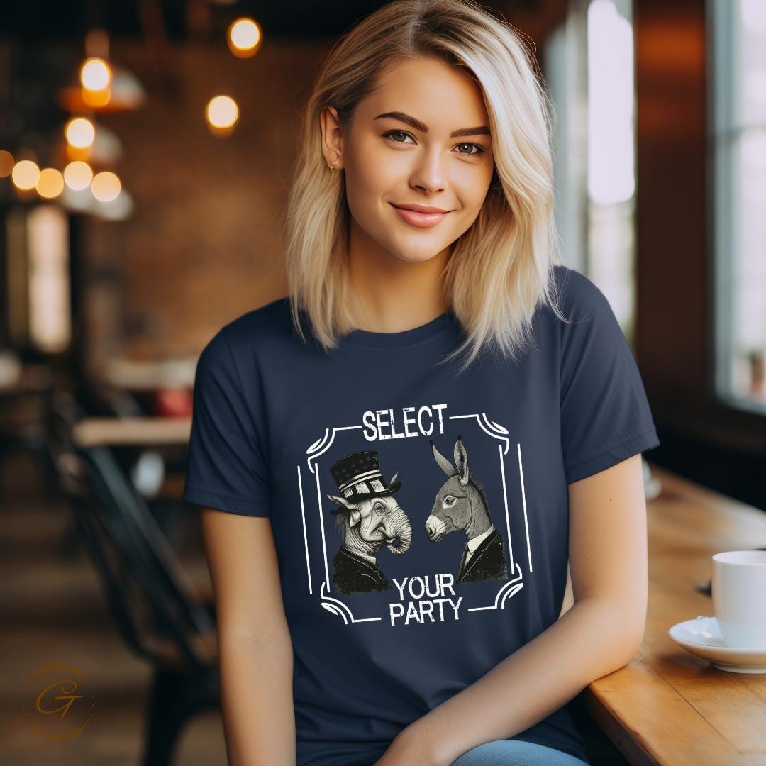 Select Your Party T-Shirt – Funny Political Graphic Tee