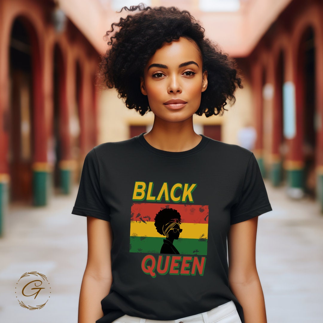 Black Queen Juneteenth Tee - Juneteenth Apparel for Black Women