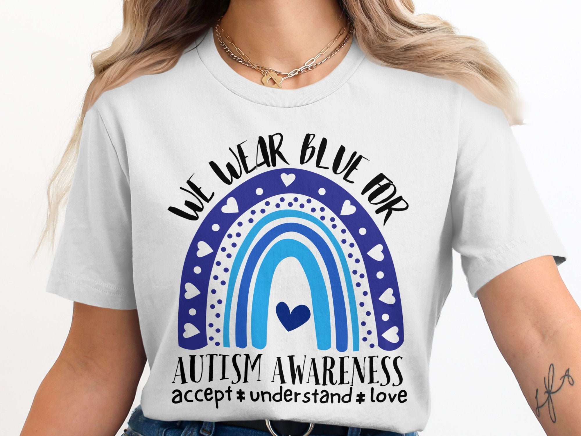 We Wear Blue for Autism Awareness T-shirt product