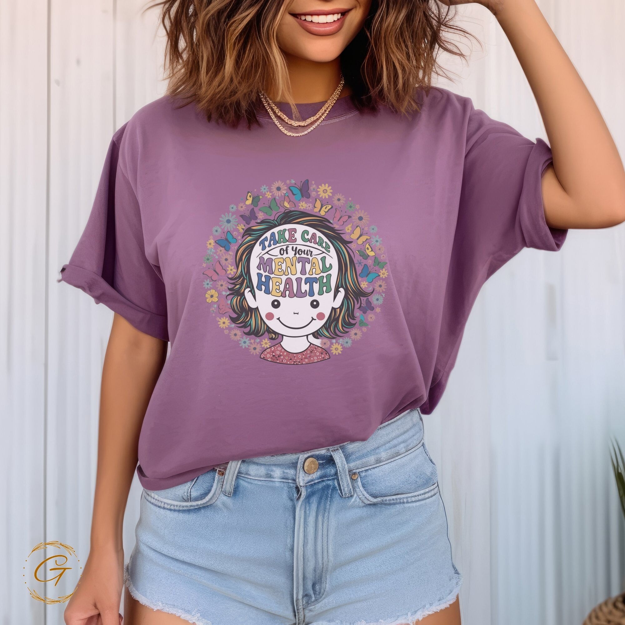 Take Care of Your Mental Health T-Shirt – Inspirational Self-Care Tee