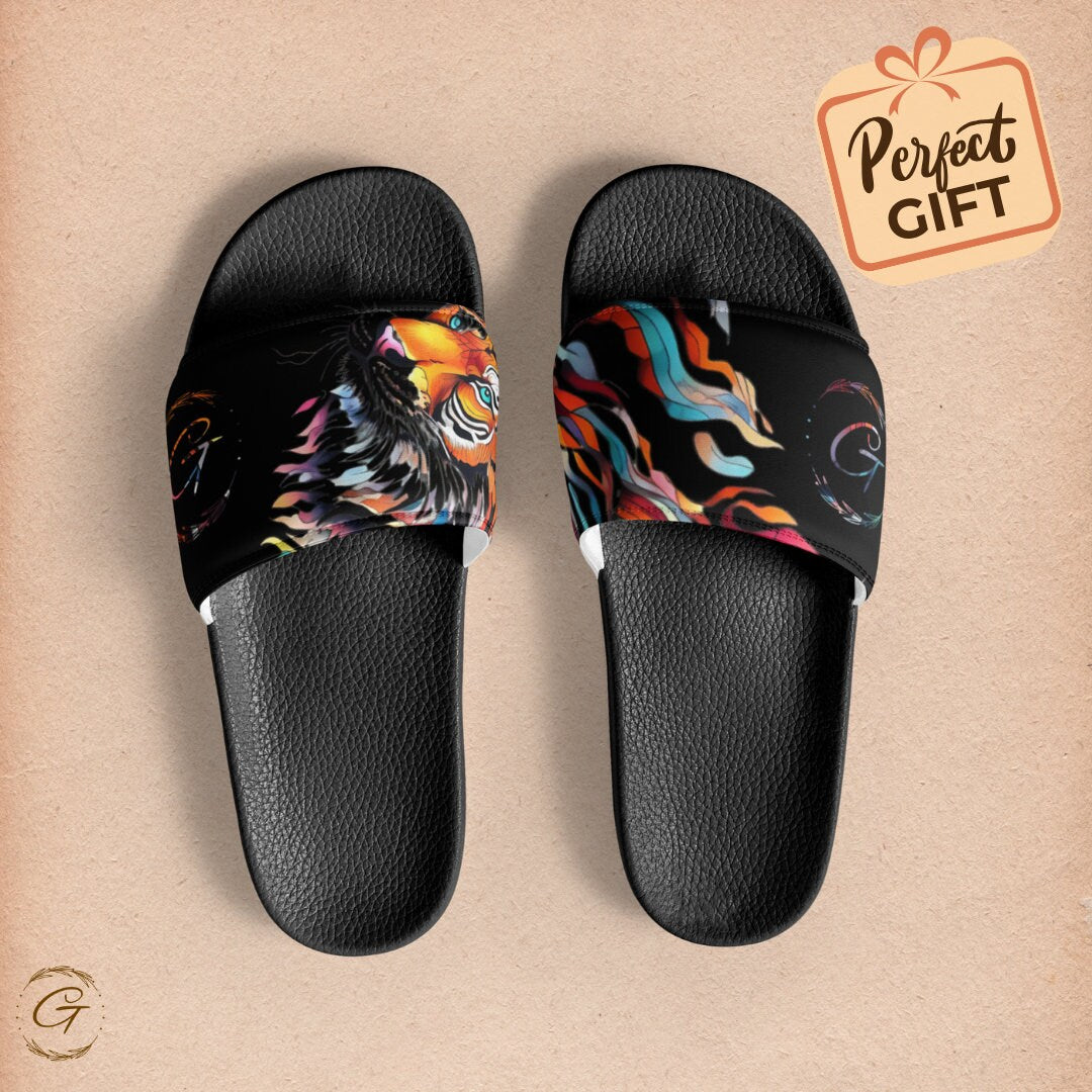 Vibrant Liger Design Men’s Slide