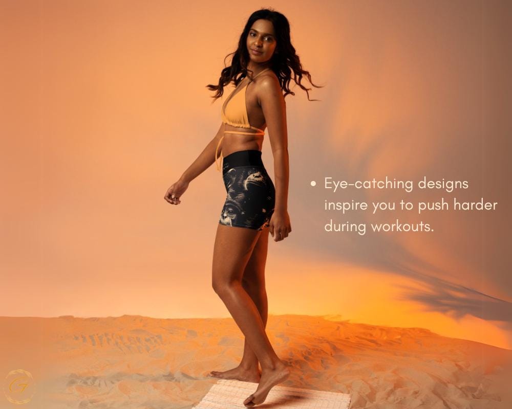 Custom AOP Yoga Leggings and Shorts with Monkey Design - Unique Animal Print Activewear for Women - Choose Your Style Yoga Pant, Yoga Outfit