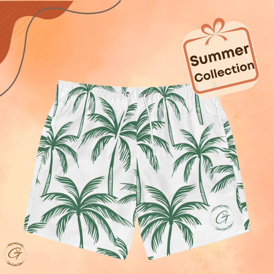 Palm Tree AOP Swim Trunks