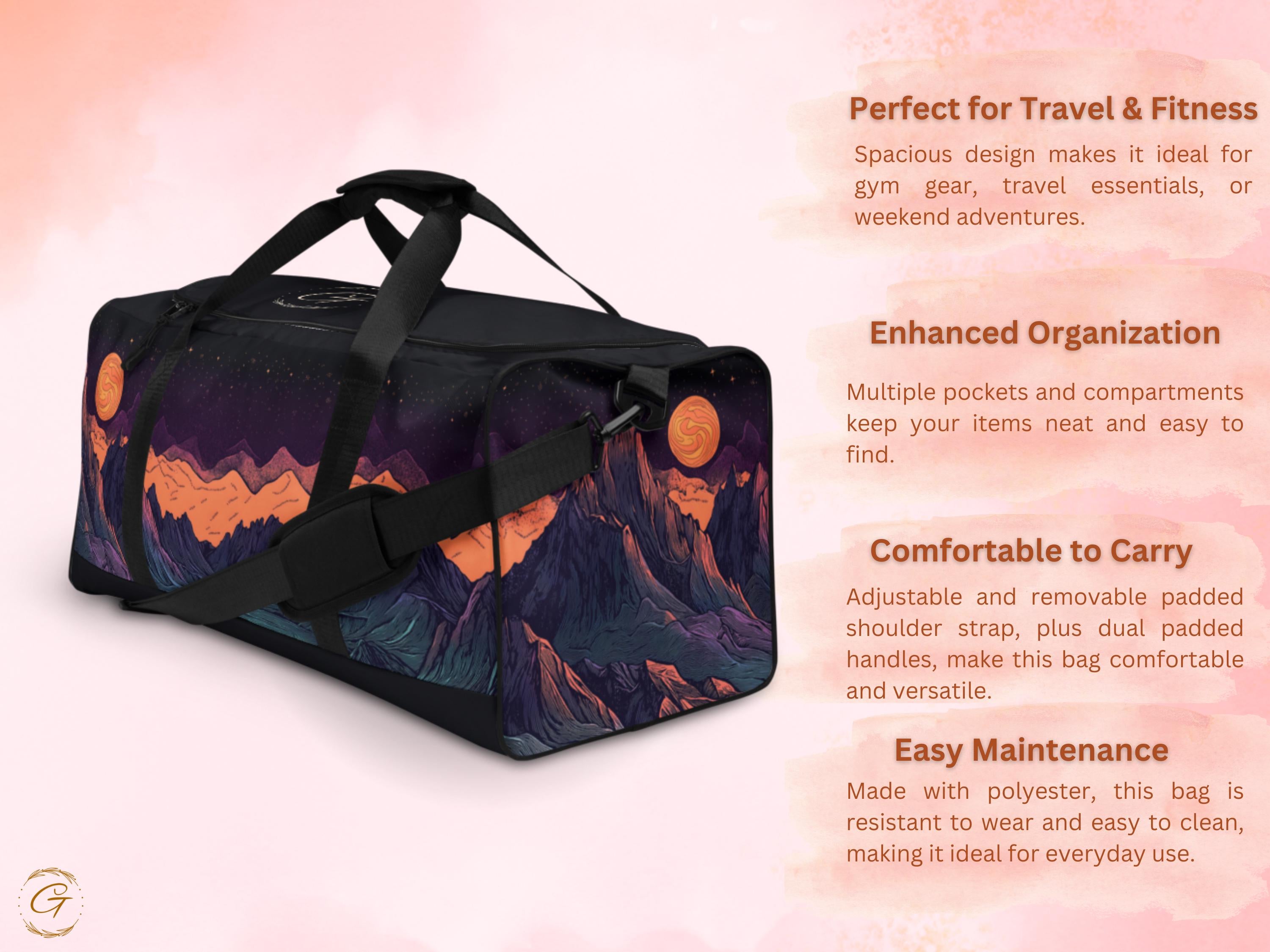Mountain Sunset AOP Travel Duffel Bag