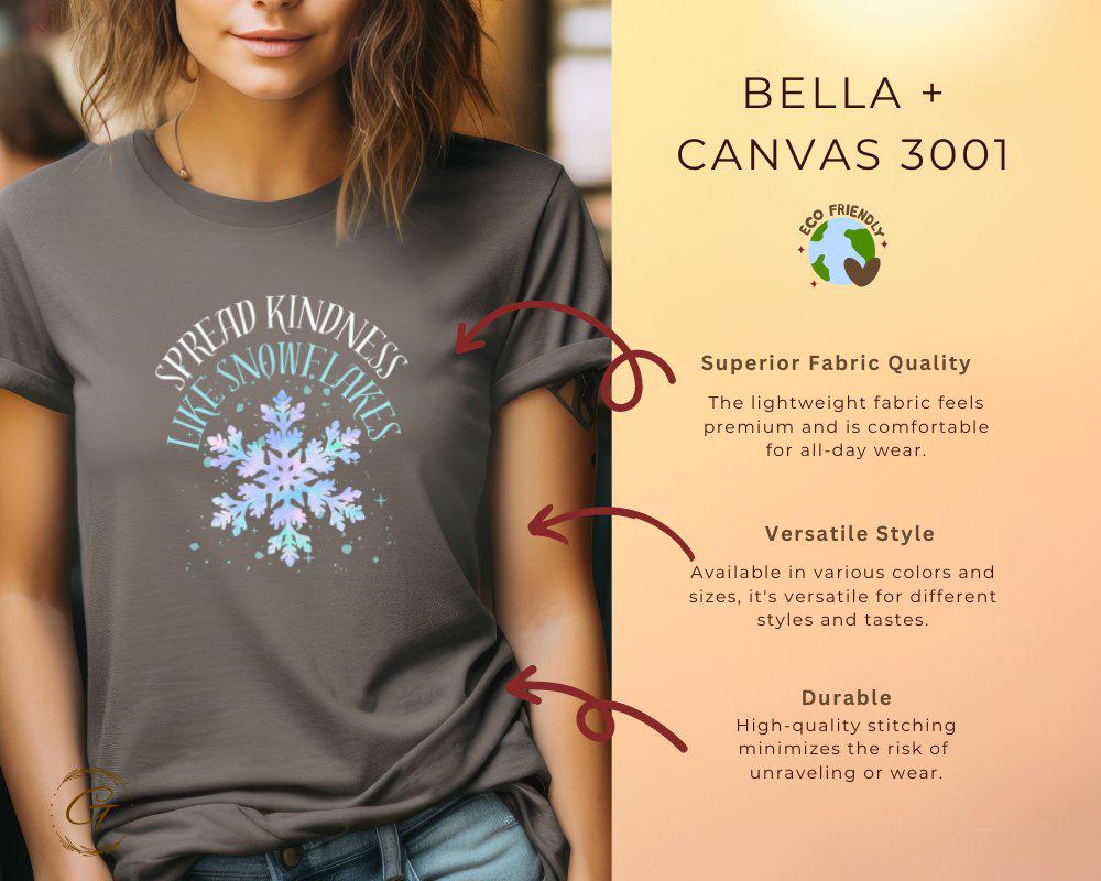 Christmas T-Shirt Spread Kindness Like Snowflakes Tee